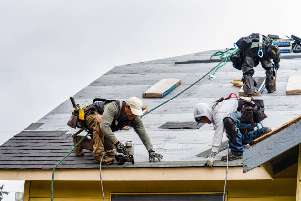 Professional Storm Damage Roof Repair technician working in Ovando, MT